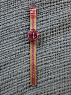 Pink and Gold Striped Kids Swatch